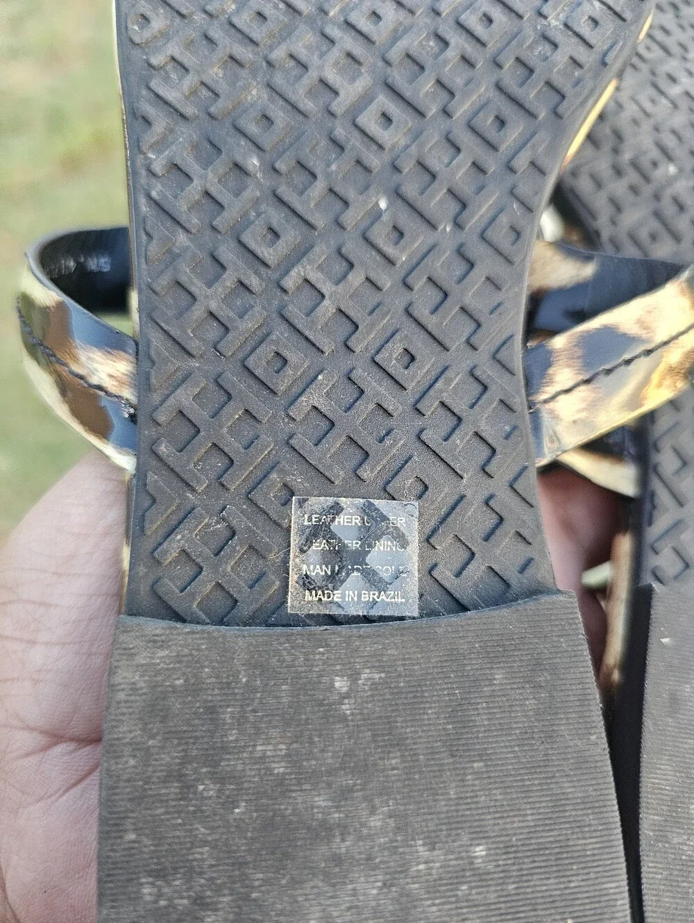Tory Burch Leopard Print Belt with Black Logo Buckle